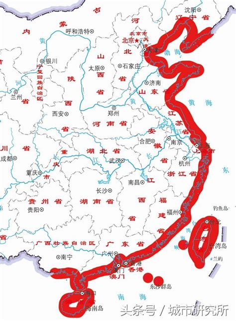 中國海岸線長度 2023萬年曆